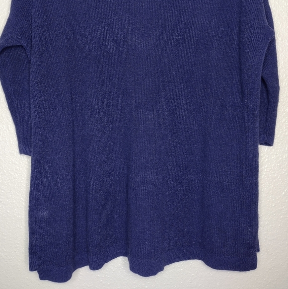 J. Jill Linen Blend Knit Lagenlook Women's V-Neck Sweater - Picture 7 of 13